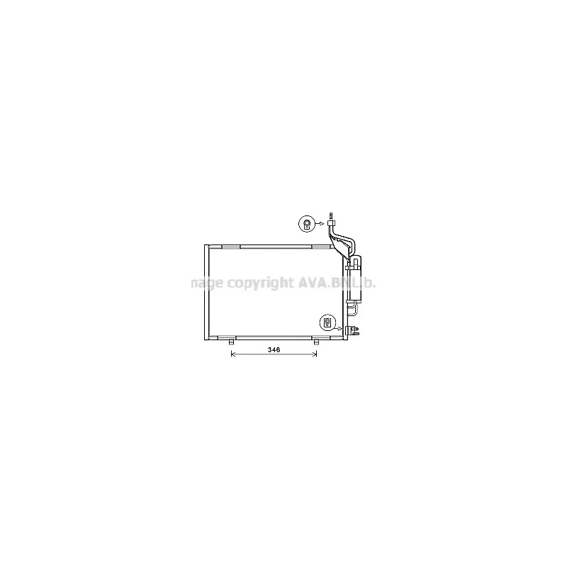 Condenseur, climatisation AVA QUALITY COOLING FD5597D