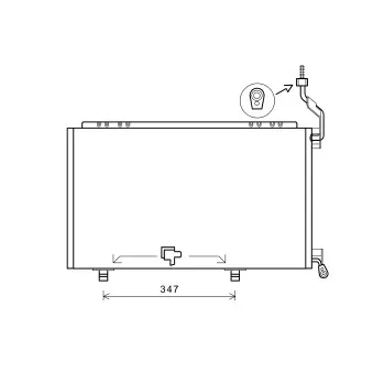 Condenseur, climatisation AVA QUALITY COOLING FD5606