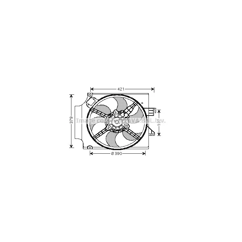 Ventilateur, refroidissement du moteur AVA QUALITY COOLING FD7513