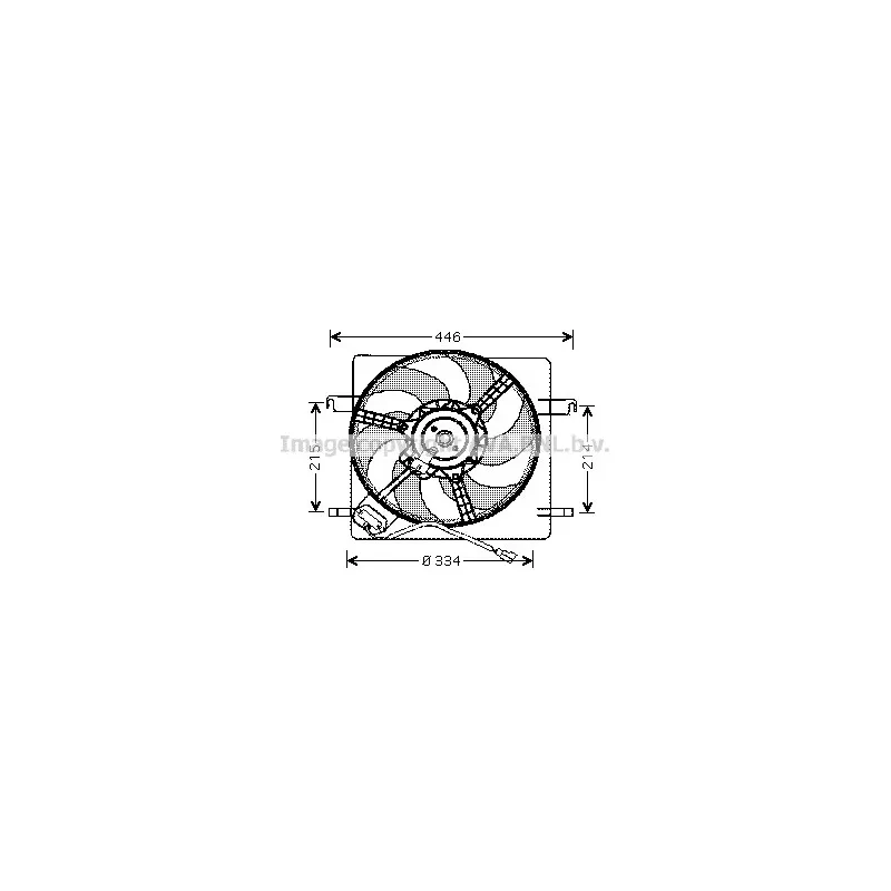 Ventilateur, refroidissement du moteur AVA QUALITY COOLING FD7515