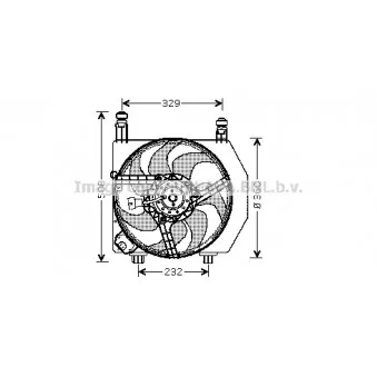 Ventilateur, refroidissement du moteur AVA QUALITY COOLING FD7526