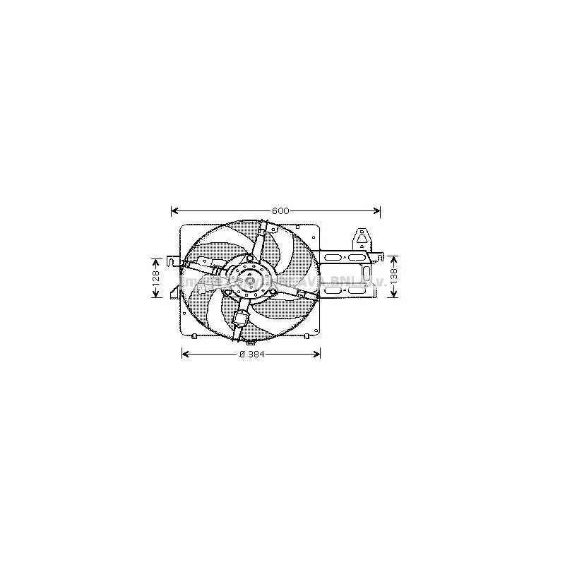 Ventilateur, refroidissement du moteur AVA QUALITY COOLING FD7534