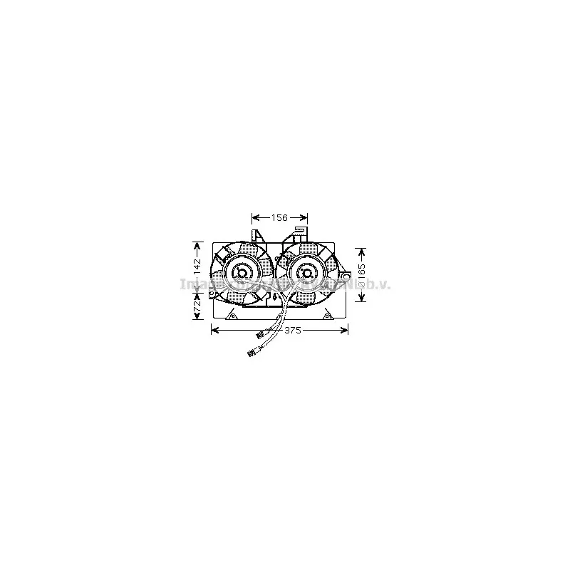 Ventilateur, refroidissement du moteur AVA QUALITY COOLING FD7539