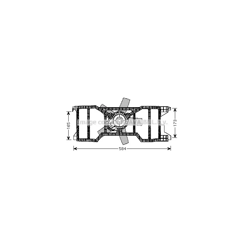Ventilateur, refroidissement du moteur AVA QUALITY COOLING FD7540
