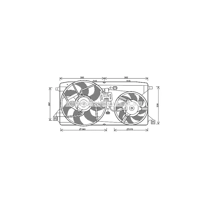 Ventilateur, refroidissement du moteur AVA QUALITY COOLING FD7543