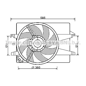 Ventilateur, refroidissement du moteur AVA QUALITY COOLING FD7551