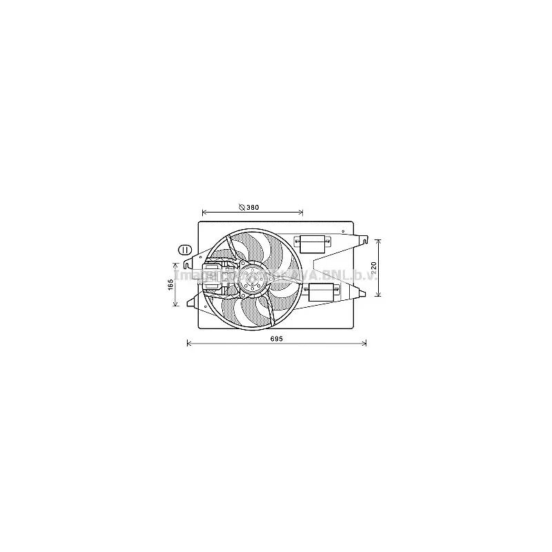Ventilateur, refroidissement du moteur AVA QUALITY COOLING FD7555