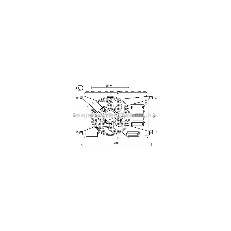 Ventilateur, refroidissement du moteur AVA QUALITY COOLING FD7556