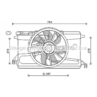 Ventilateur, refroidissement du moteur AVA QUALITY COOLING FD7561