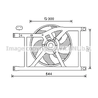Ventilateur, refroidissement du moteur AVA QUALITY COOLING FD7564