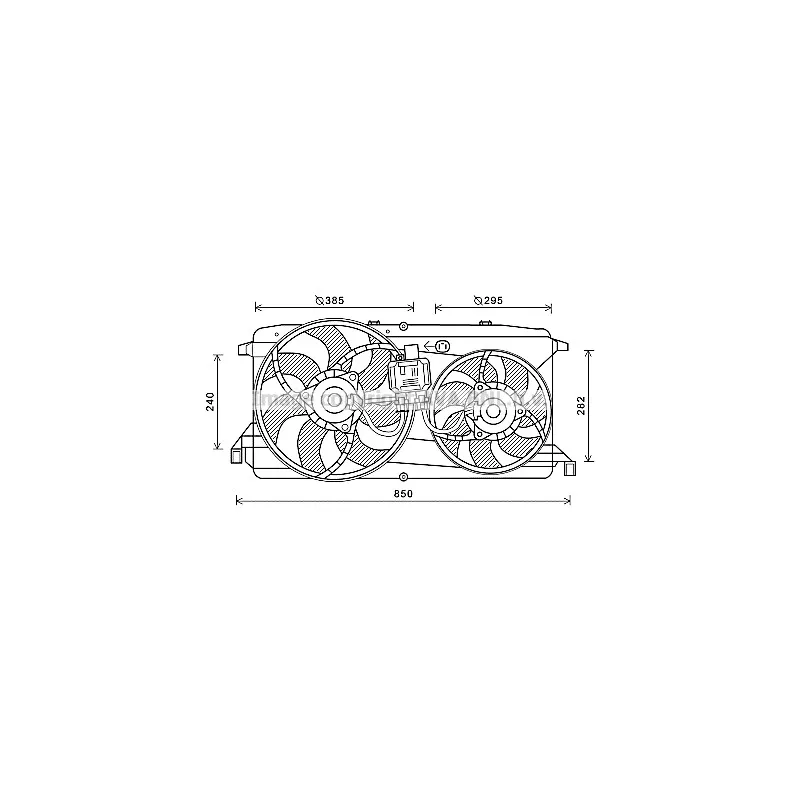 Ventilateur, refroidissement du moteur AVA QUALITY COOLING FD7579