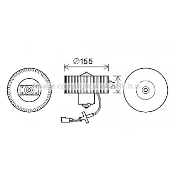 Moteur électrique, pulseur d'air habitacle AVA QUALITY COOLING FD8568