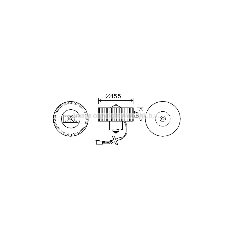 Moteur électrique, pulseur d'air habitacle AVA QUALITY COOLING FD8568