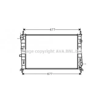 Radiateur, refroidissement du moteur AVA QUALITY COOLING FDA2165