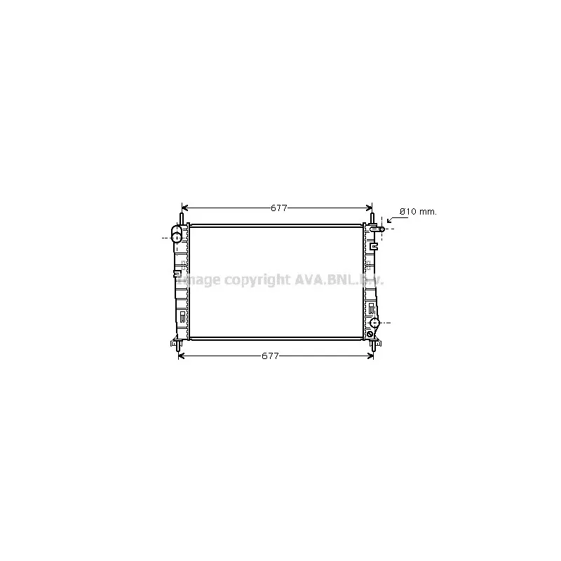 Radiateur, refroidissement du moteur AVA QUALITY COOLING FDA2185