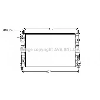 Radiateur, refroidissement du moteur AVA QUALITY COOLING FDA2335