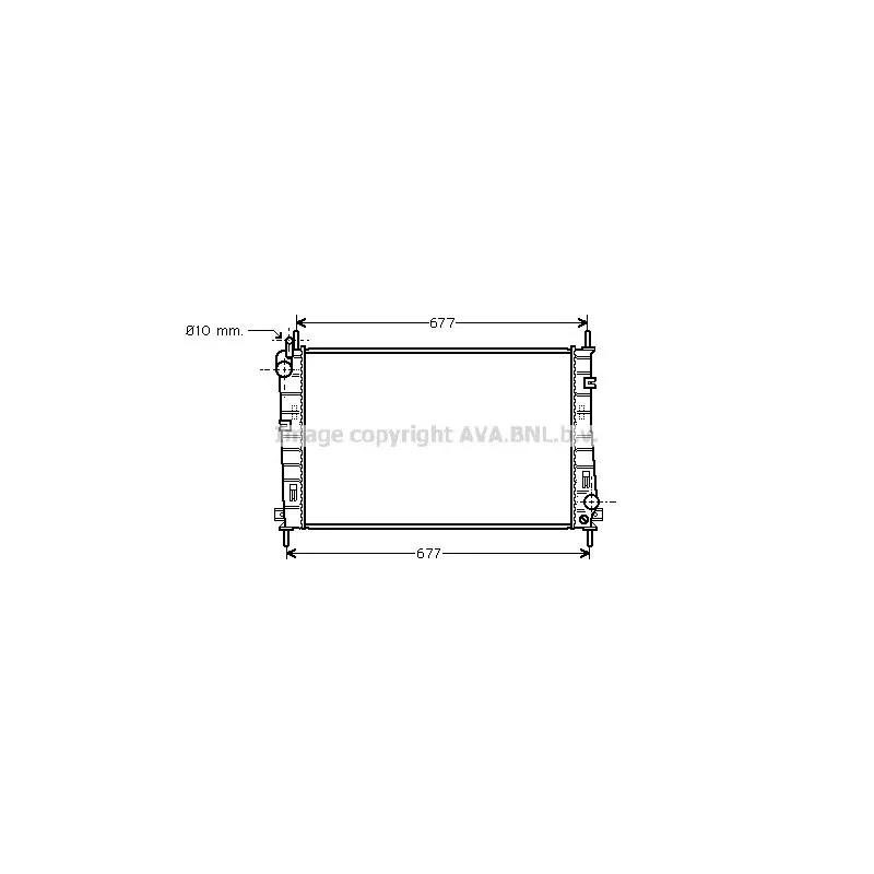 Radiateur, refroidissement du moteur AVA QUALITY COOLING FDA2335