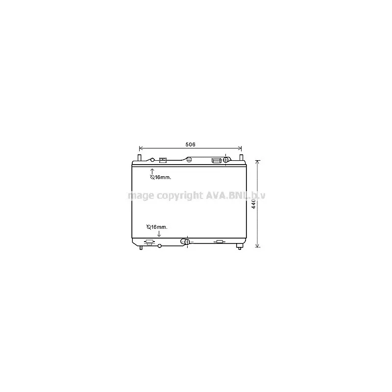 Radiateur, refroidissement du moteur AVA QUALITY COOLING FDA2441
