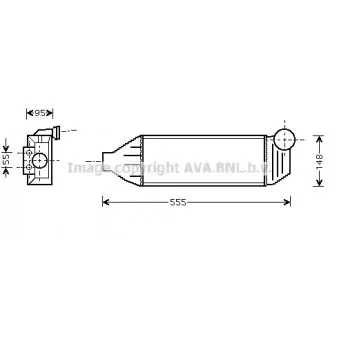 Intercooler, échangeur AVA QUALITY COOLING FDA4309