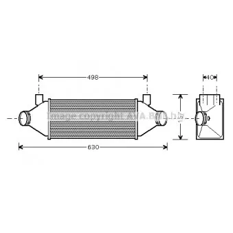 Intercooler, échangeur AVA QUALITY COOLING FDA4314