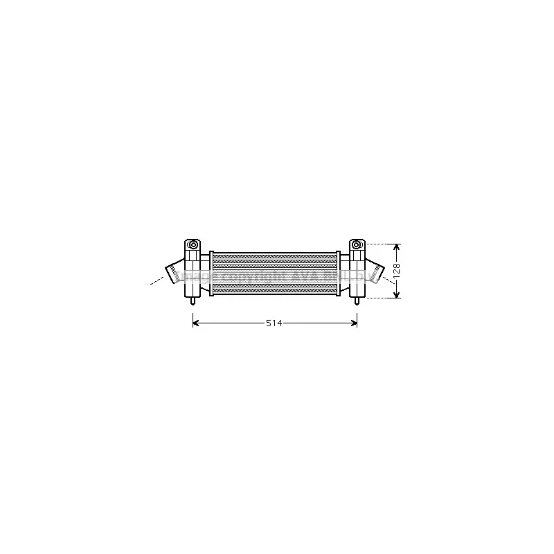 Intercooler, échangeur AVA QUALITY COOLING FDA4341