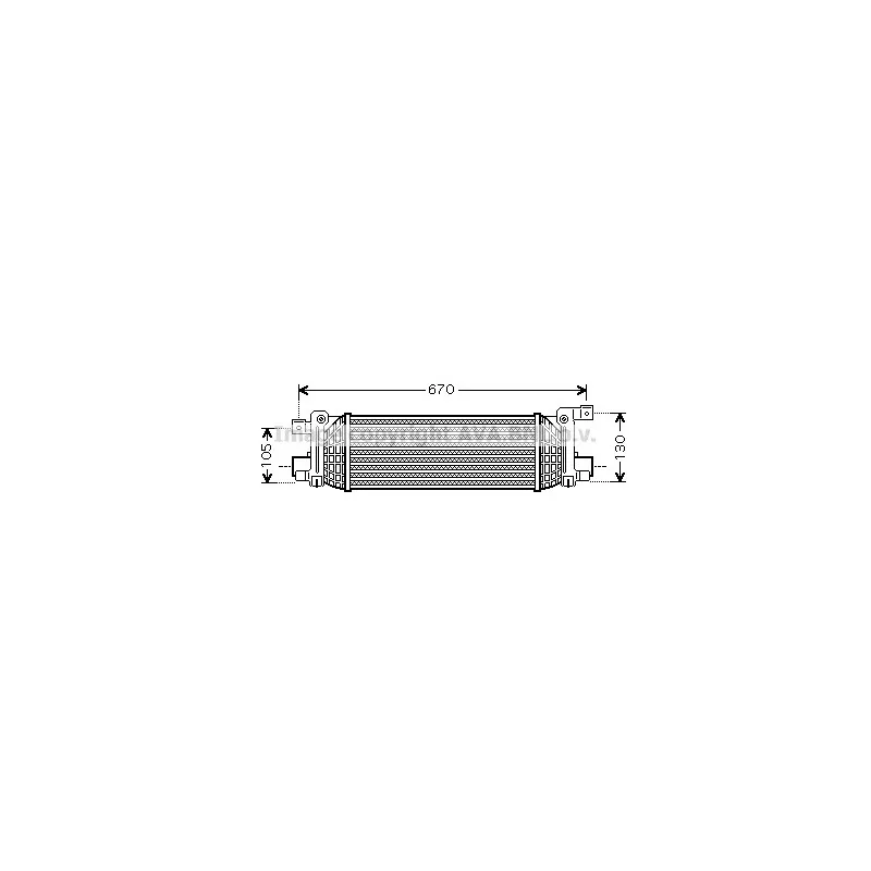 Intercooler, échangeur AVA QUALITY COOLING FDA4401