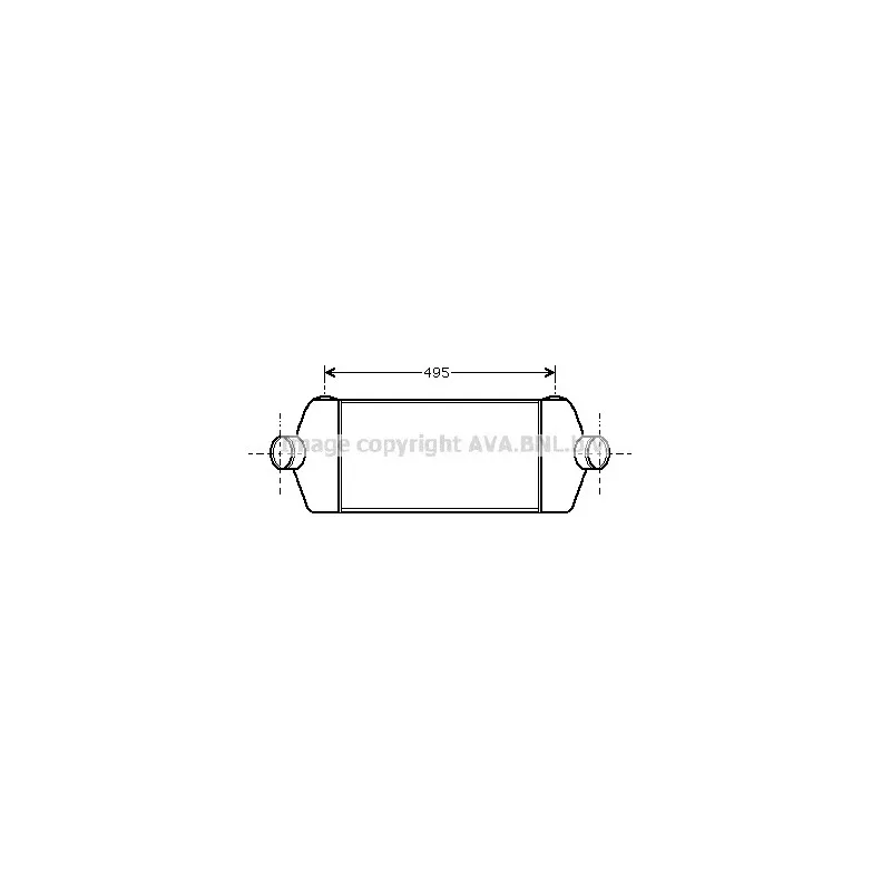 Intercooler, échangeur AVA QUALITY COOLING FDA4406