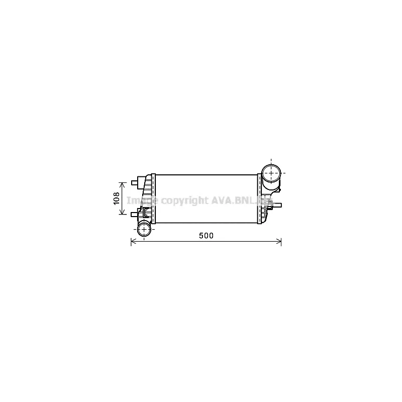 Intercooler, échangeur AVA QUALITY COOLING FDA4471