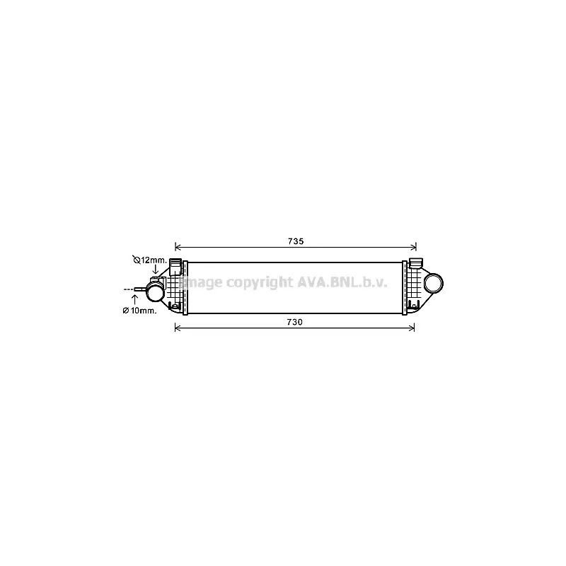 Intercooler, échangeur AVA QUALITY COOLING FDA4473