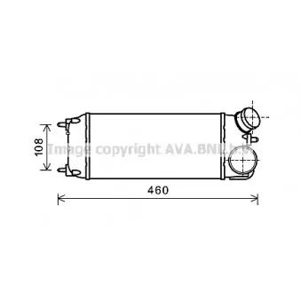 Intercooler, échangeur AVA QUALITY COOLING FDA4476