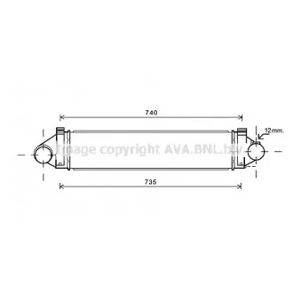 Intercooler, échangeur AVA QUALITY COOLING FDA4481