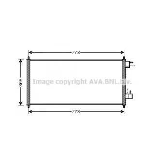 Condenseur, climatisation AVA QUALITY COOLING FDA5361
