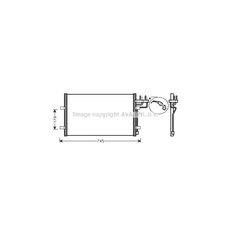Condenseur, climatisation AVA QUALITY COOLING FDA5367