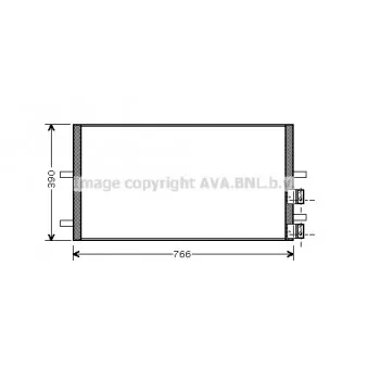 Condenseur, climatisation AVA QUALITY COOLING FDA5407