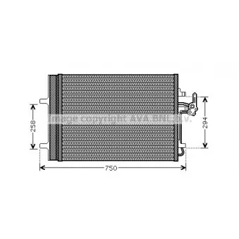Condenseur, climatisation AVA QUALITY COOLING FDA5427D