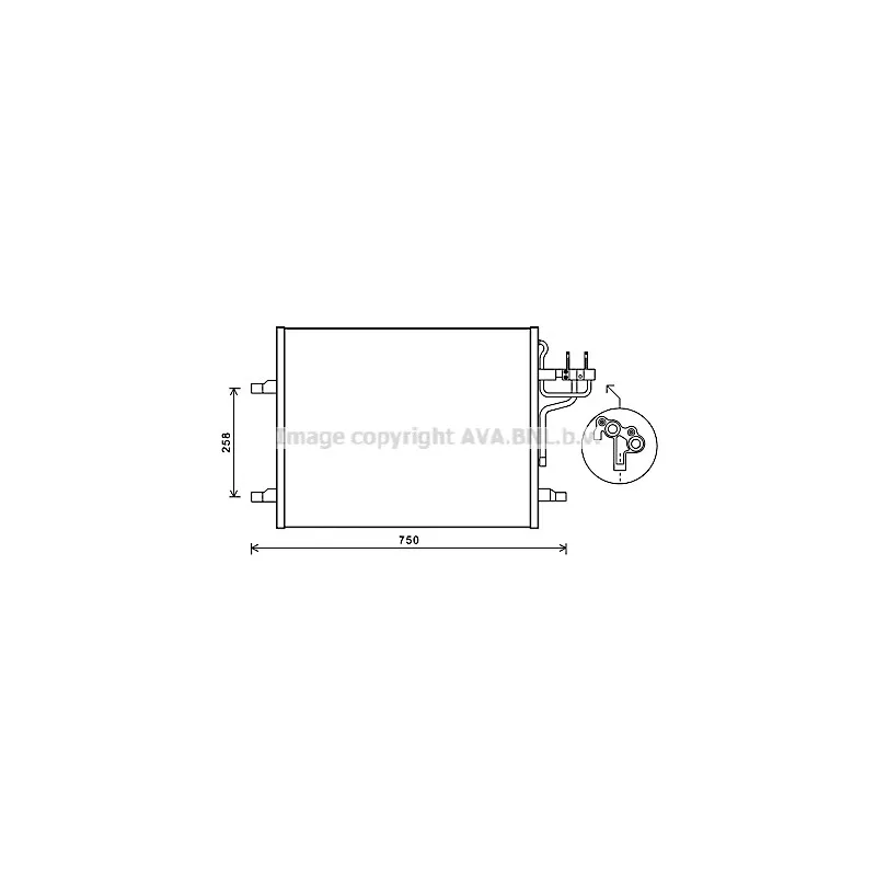 Condenseur, climatisation AVA QUALITY COOLING FDA5483
