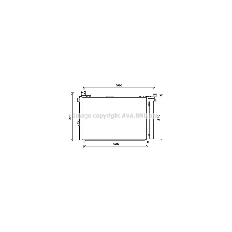 Condenseur, climatisation AVA QUALITY COOLING FDA5486D