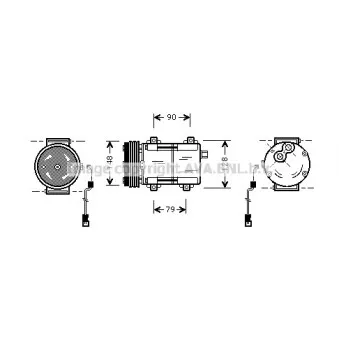 Compresseur, climatisation AVA QUALITY COOLING FDAK277