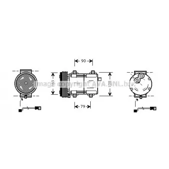 Compresseur, climatisation AVA QUALITY COOLING FDAK283