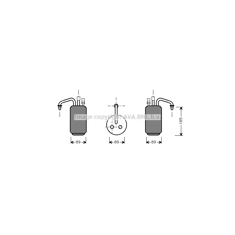 Filtre déshydratant, climatisation AVA QUALITY COOLING FDD017