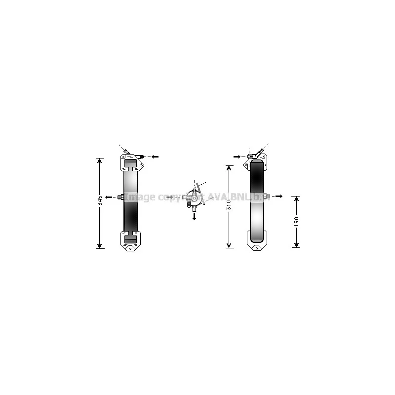Filtre déshydratant, climatisation AVA QUALITY COOLING FDD295
