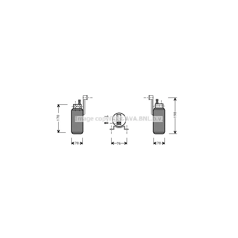 Filtre déshydratant, climatisation AVA QUALITY COOLING FDD296