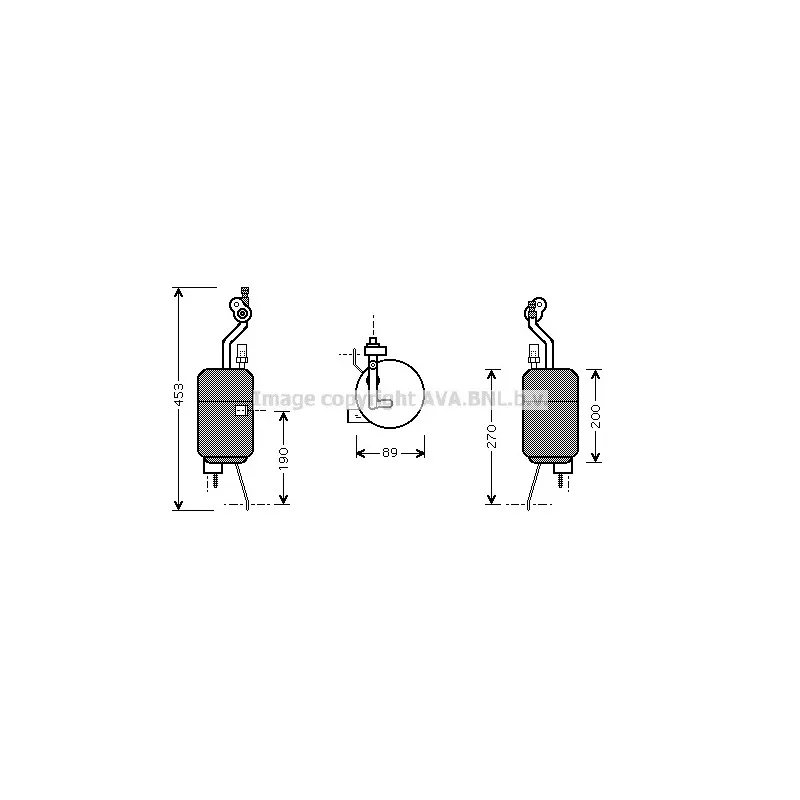 Filtre déshydratant, climatisation AVA QUALITY COOLING FDD310