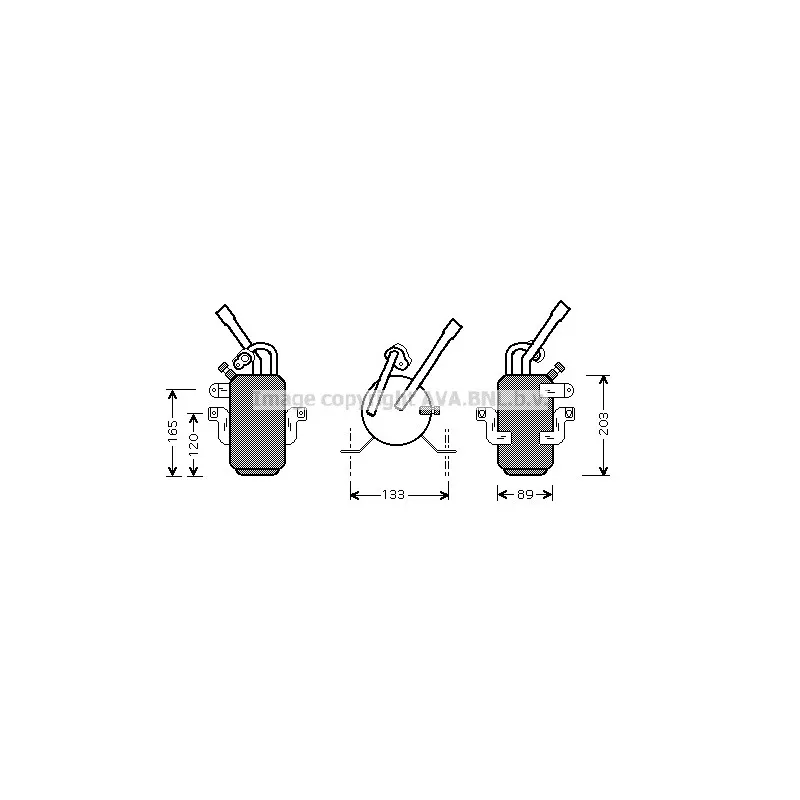 Filtre déshydratant, climatisation AVA QUALITY COOLING FDD311