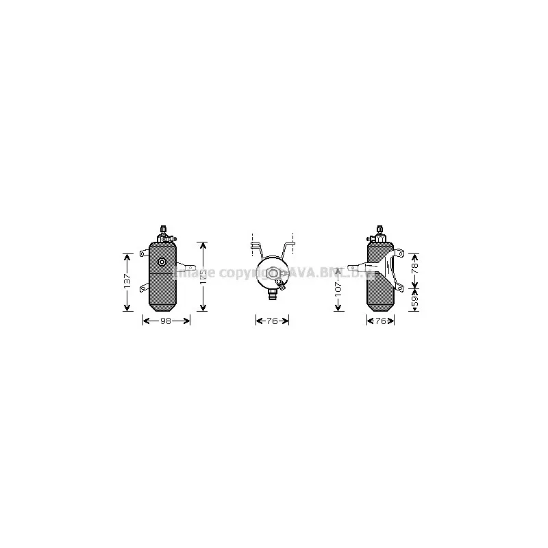 Filtre déshydratant, climatisation AVA QUALITY COOLING FDD332