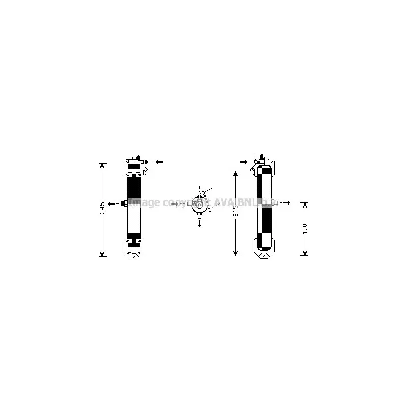 Filtre déshydratant, climatisation AVA QUALITY COOLING FDD383