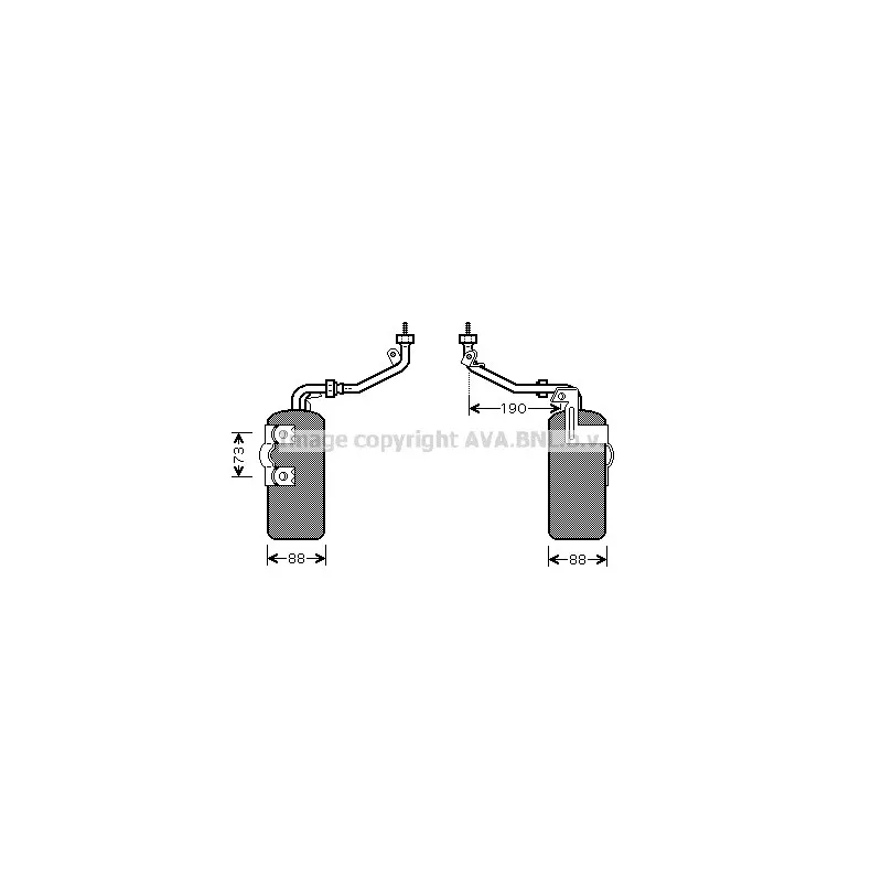 Filtre déshydratant, climatisation AVA QUALITY COOLING FDD387