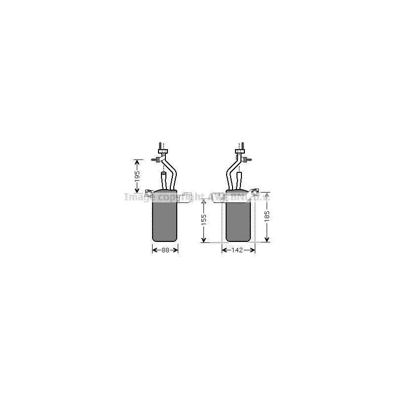 Filtre déshydratant, climatisation AVA QUALITY COOLING FDD389