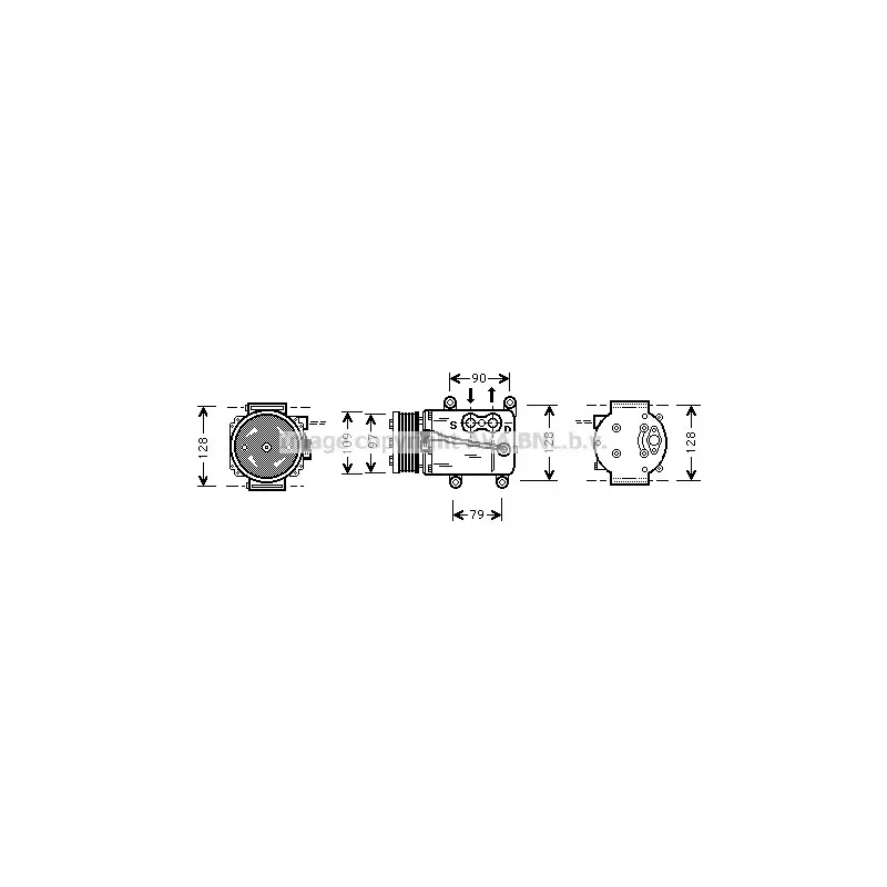 Compresseur, climatisation AVA QUALITY COOLING FDK105