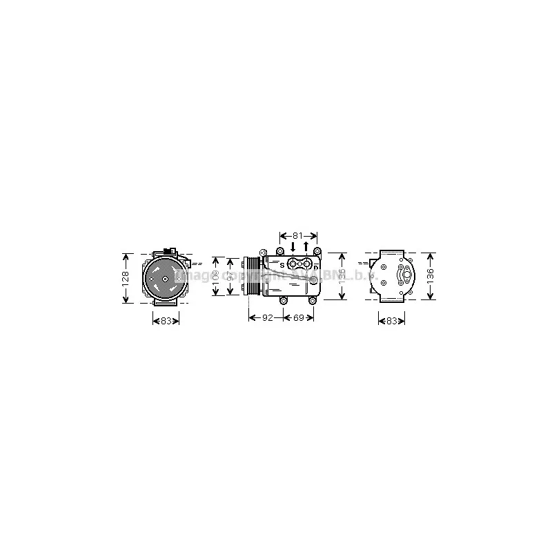 Compresseur, climatisation AVA QUALITY COOLING FDK171
